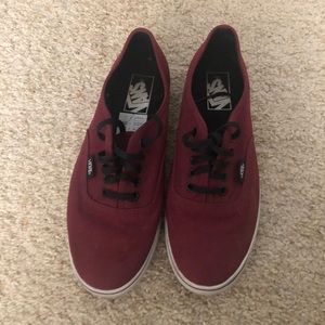 Vans Authentic Lo Pro Skate Shoe Burgundy